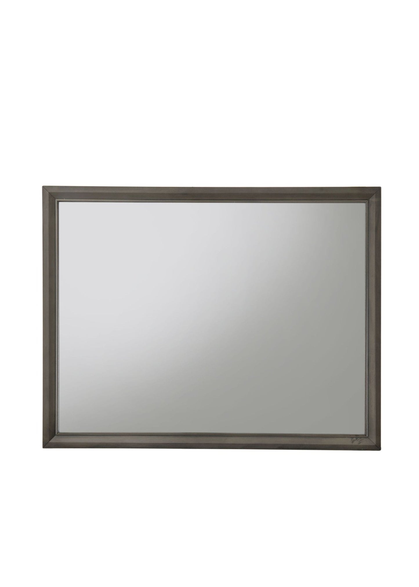 Gray Framed Wall Mirror | Modern Decorative Accent Mirror - 1st Choice Furniture Direct