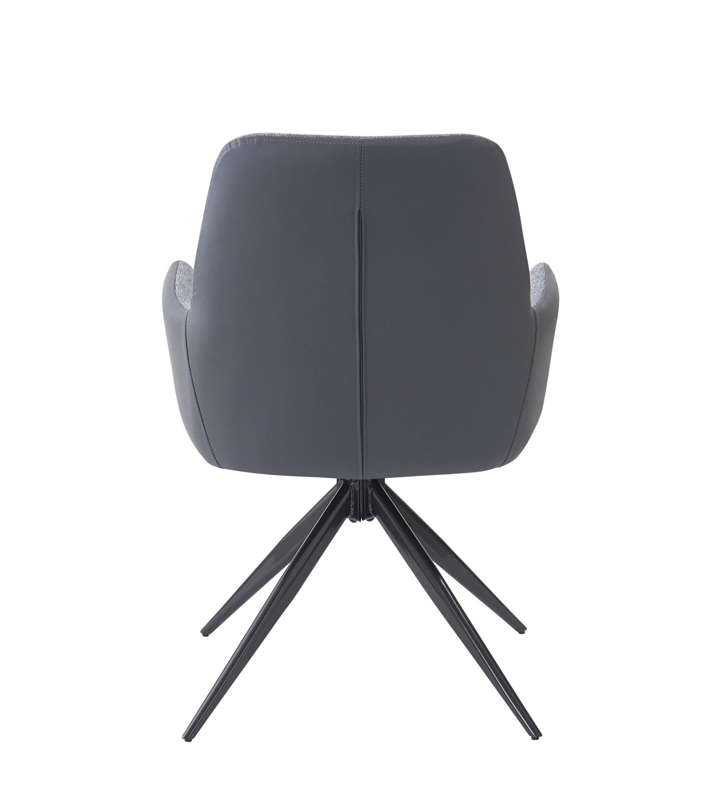 Hester Gray Fabric Arm Chair (Set of 2) - 1st Choice Furniture Direct