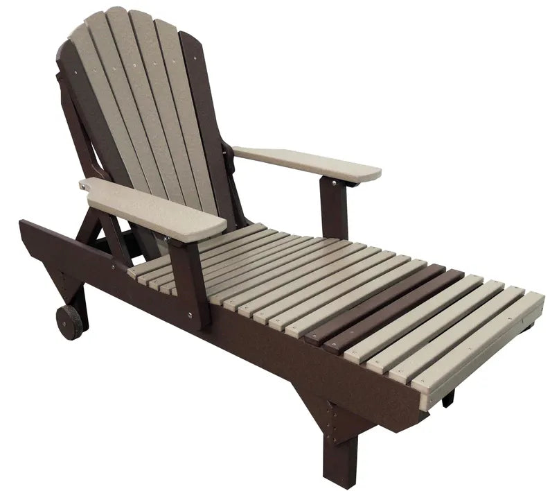 Outdoor Poly Chaise Lounge | Weather Resistant Patio Lounger