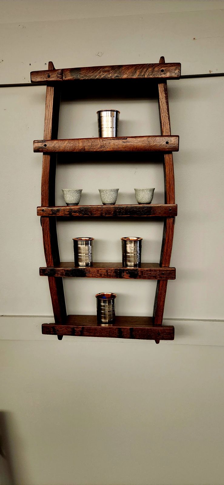 William Sheppee Premium Quality Rustic Spice Rack - Glass Rack
