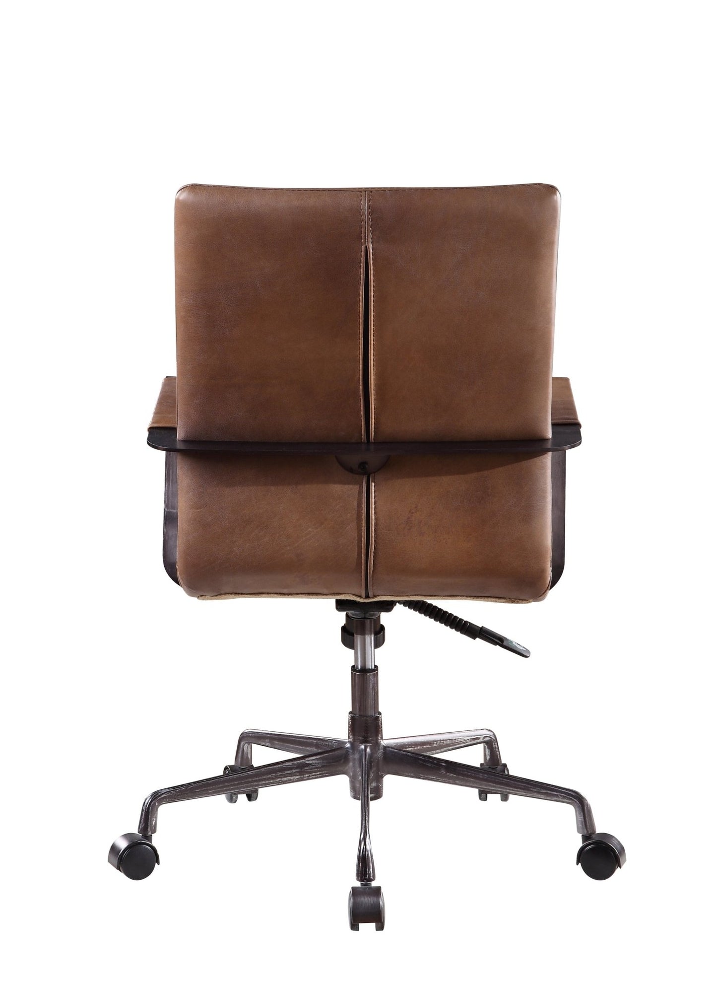 Indra Vintage Chocolate Top Grain Leather Office Chair - 1st Choice Furniture Direct