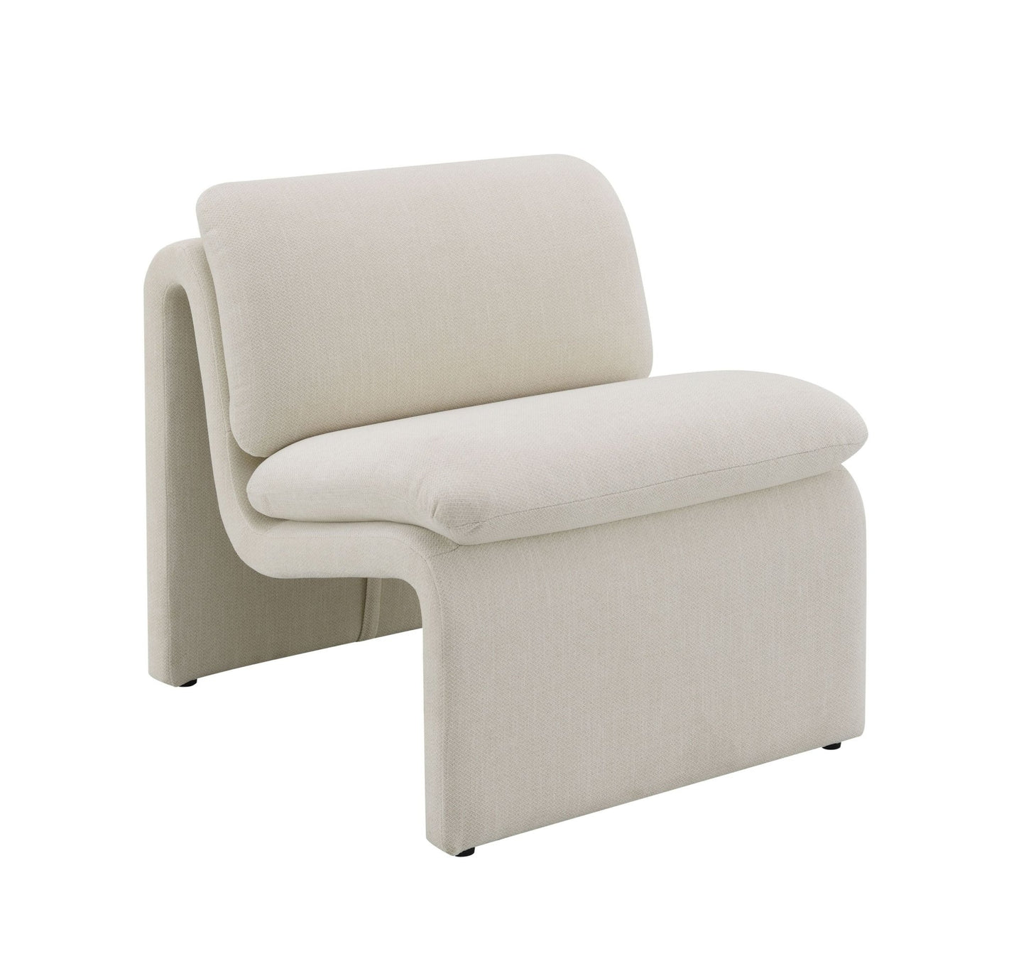 Innovative Elegance Jaeda Accent Chair in Curved Shape - 1st Choice Furniture Direct