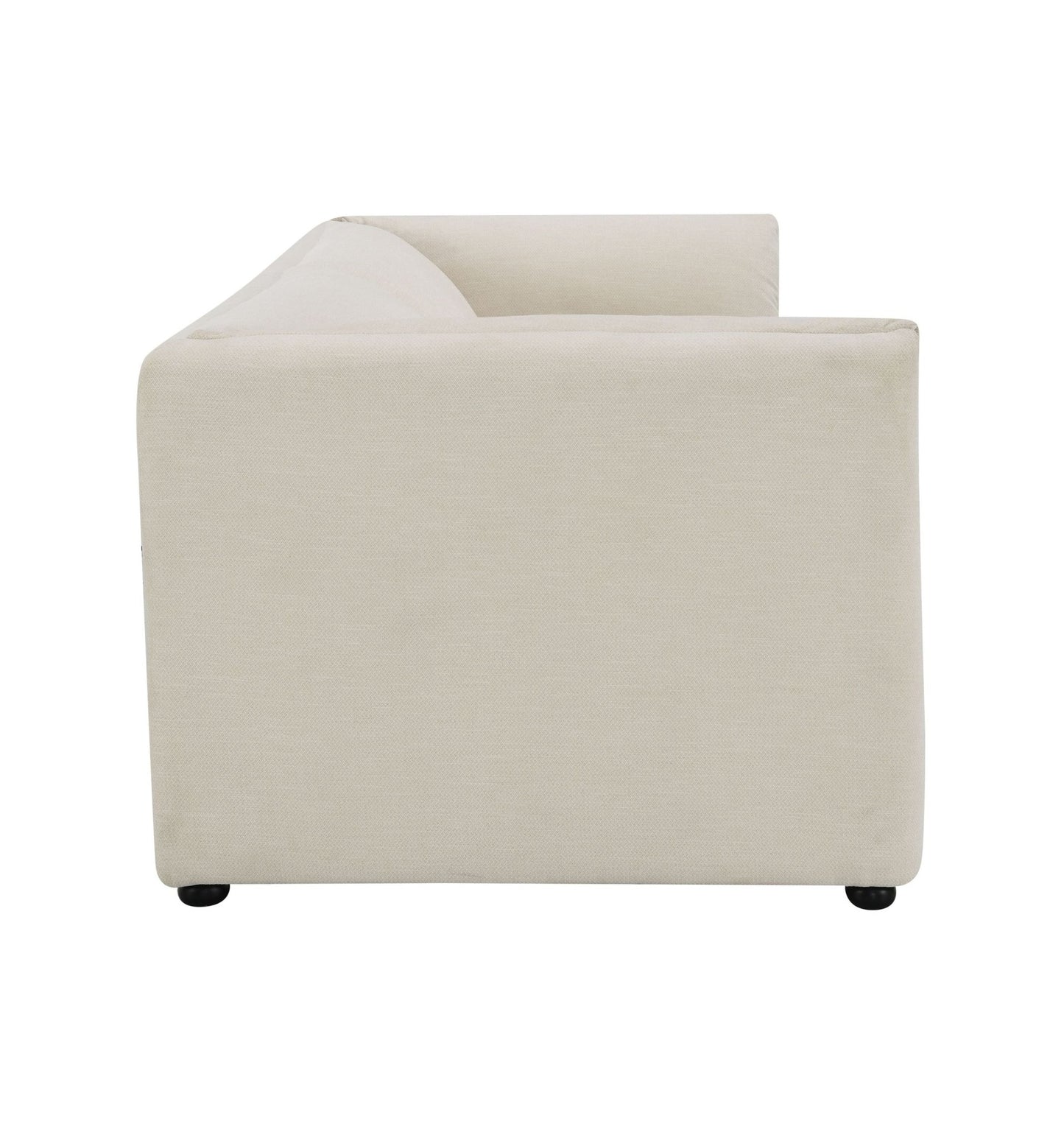 Jaeda Beige Linen Sofa for Living Room Comfort - 1st Choice Furniture Direct