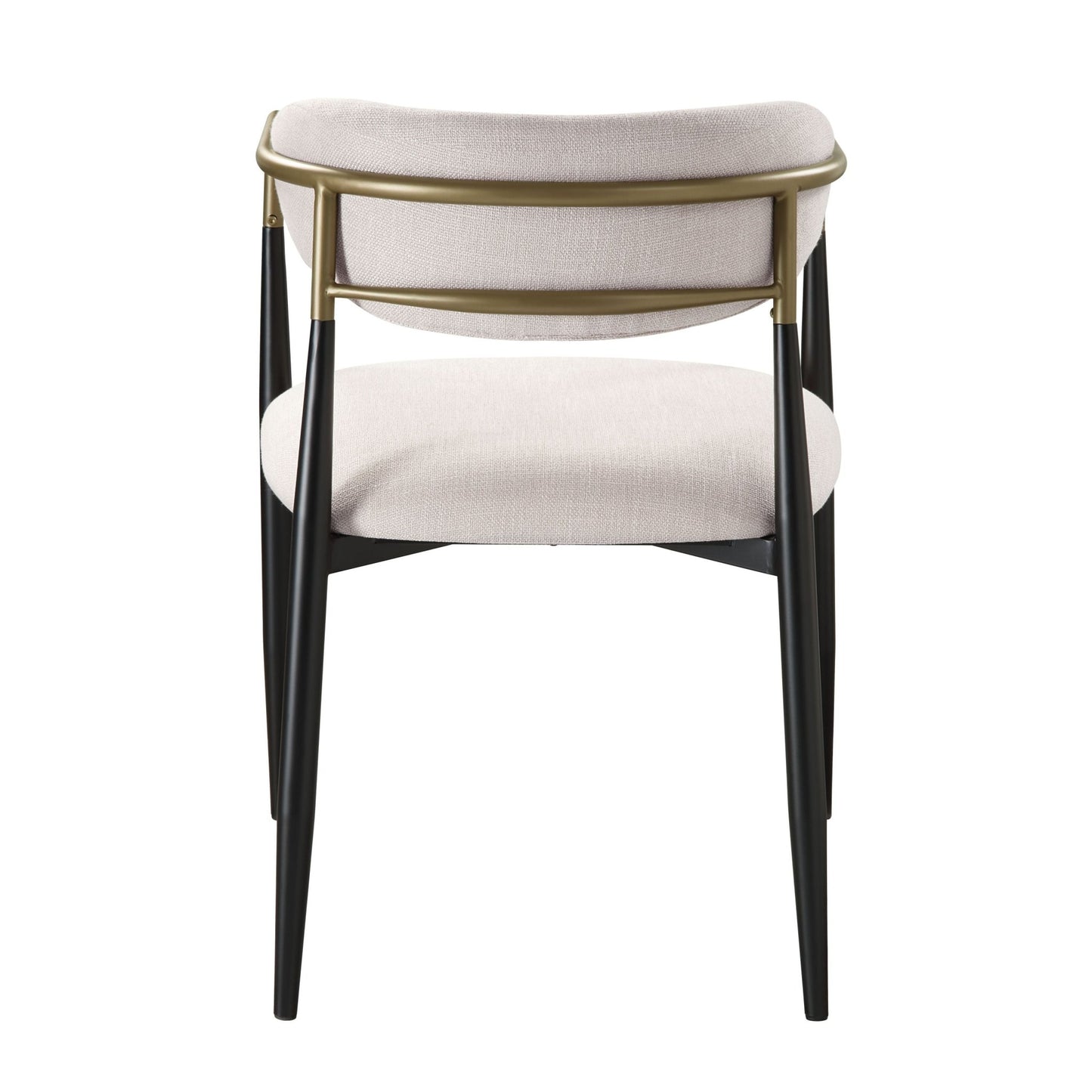 Jaramillo Beige Linen& Black Finish Side Chair (Set of 2) - 1st Choice Furniture Direct