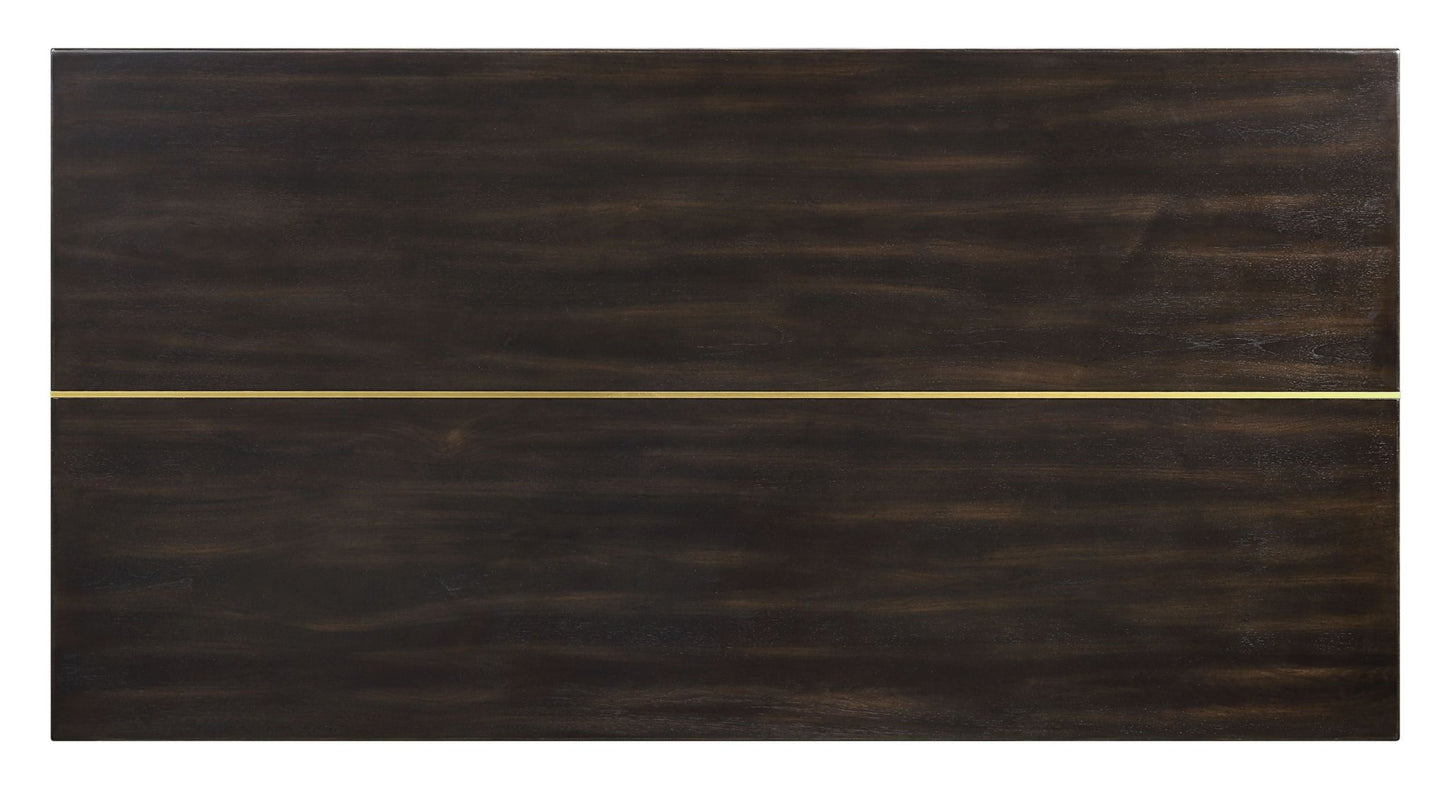 Jaramillo Gold & Rustic Espresso Finish Dining Table - 1st Choice Furniture Direct