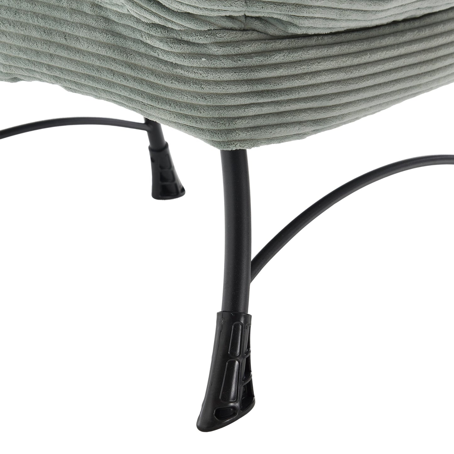 Lazy Chair with Ottoman, Modern Lounge Accent Chair with Armrests and a Side Pocket, Leisure Upholstered Sofa Chair Reading Chair with Footrest for Small Space, Corner Chair - Light green - 1st Choice Furniture Direct