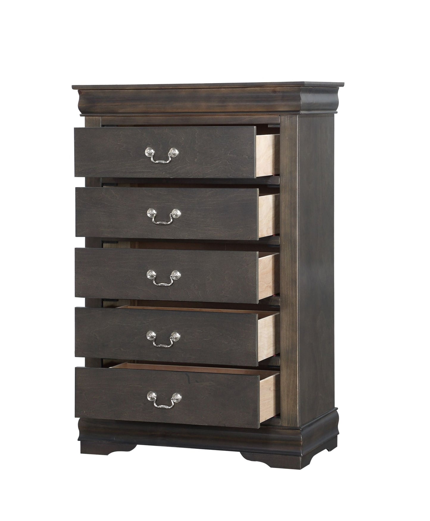 Louis Philippe Dark Gray Chest - 1st Choice Furniture Direct