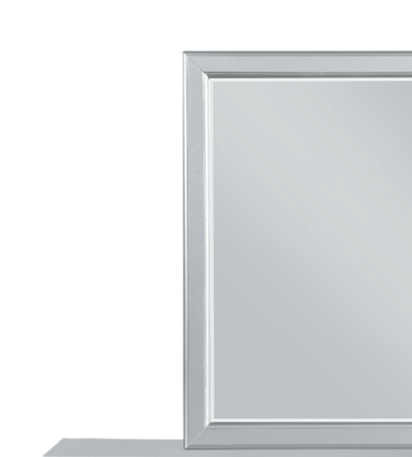 Louis Philippe III Platinum Finish Mirror - 1st Choice Furniture Direct