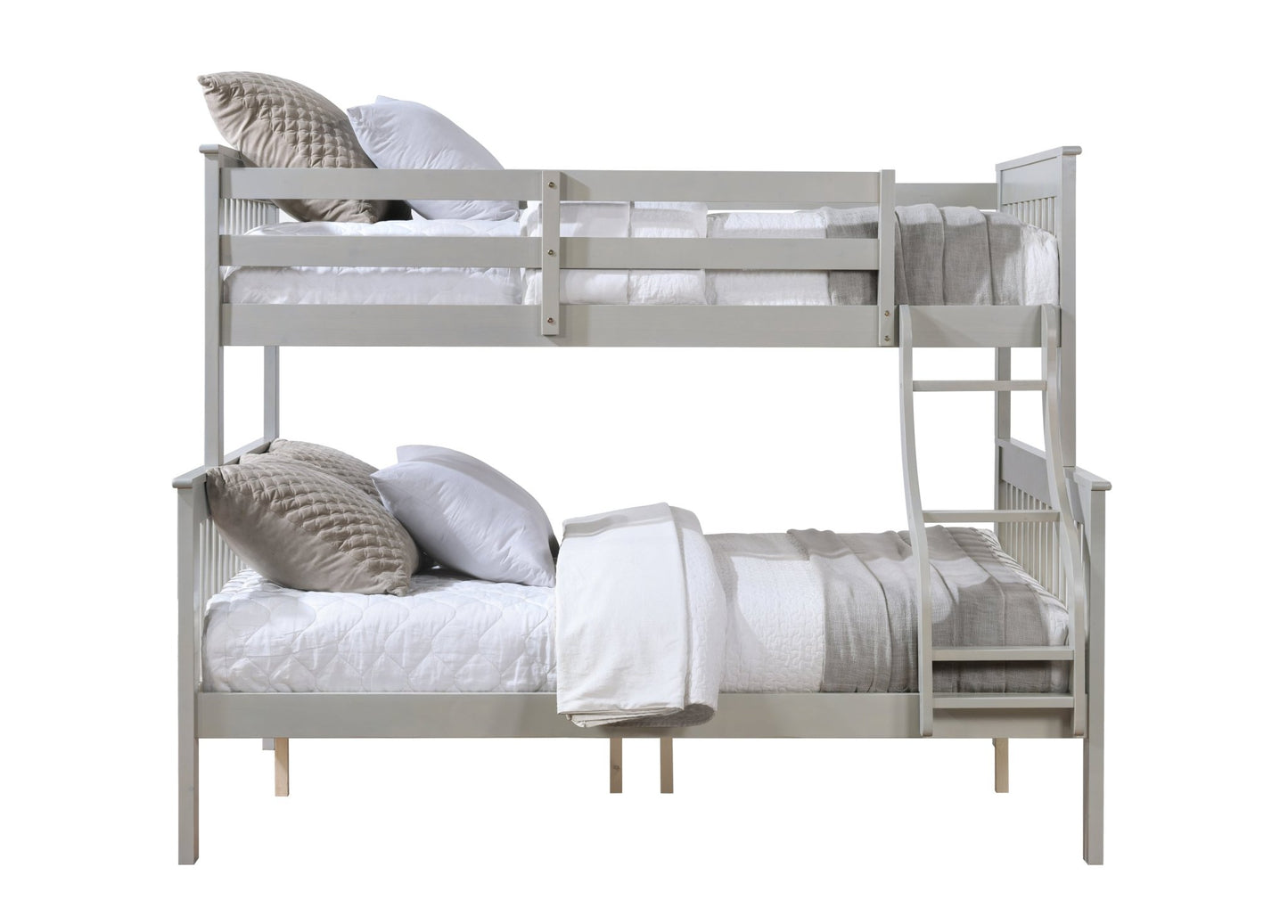 Marita Gray Bunk Bed (Twin /Full) - 1st Choice Furniture Direct
