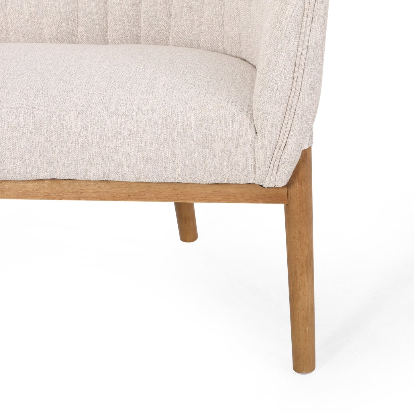 Mid Century Modern Loveseat with Channel Stitched Backrest - 1st Choice Furniture Direct