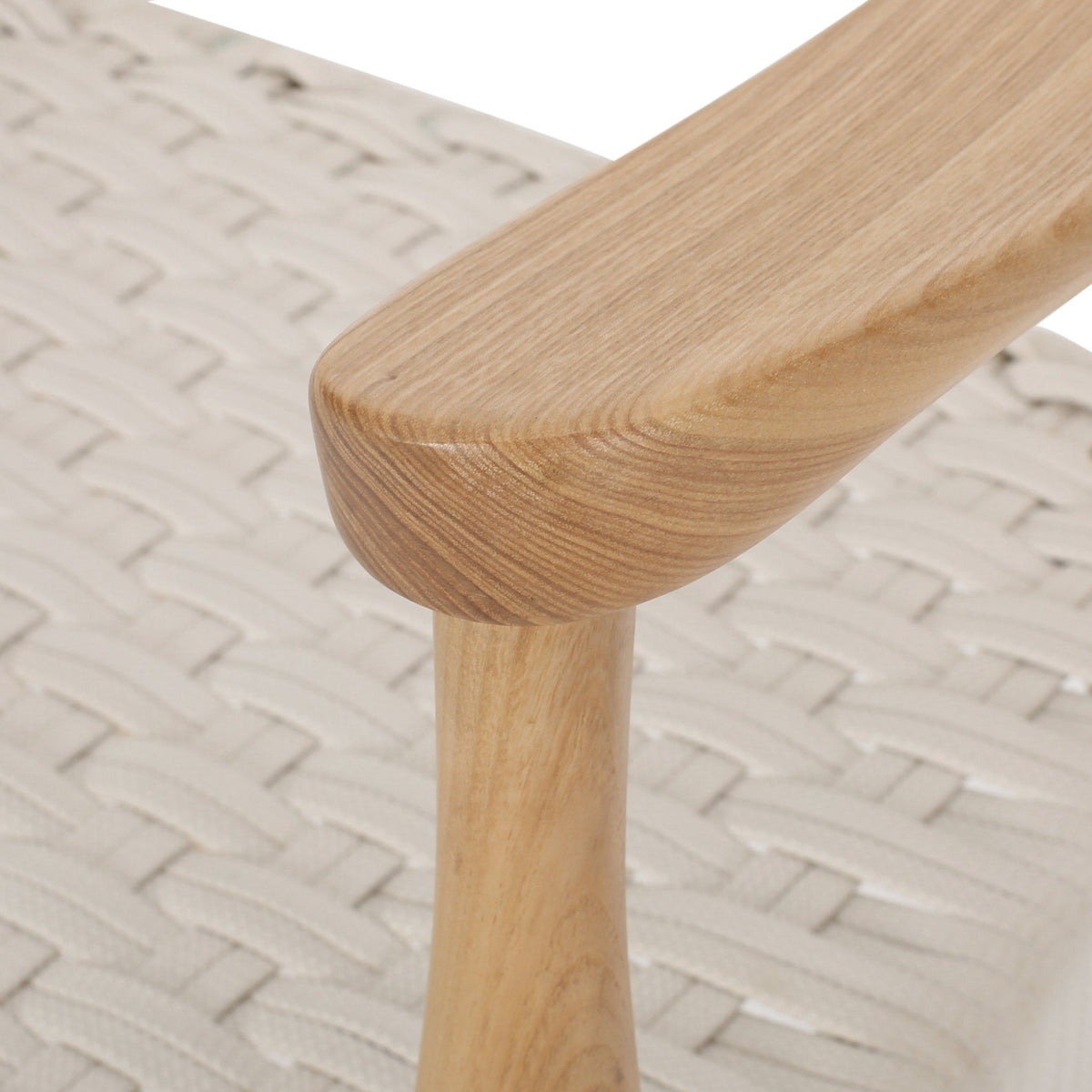 Mid-Century Modern Woven Rope Dining Chair | Ash Wood Chair - 1st Choice Furniture Direct