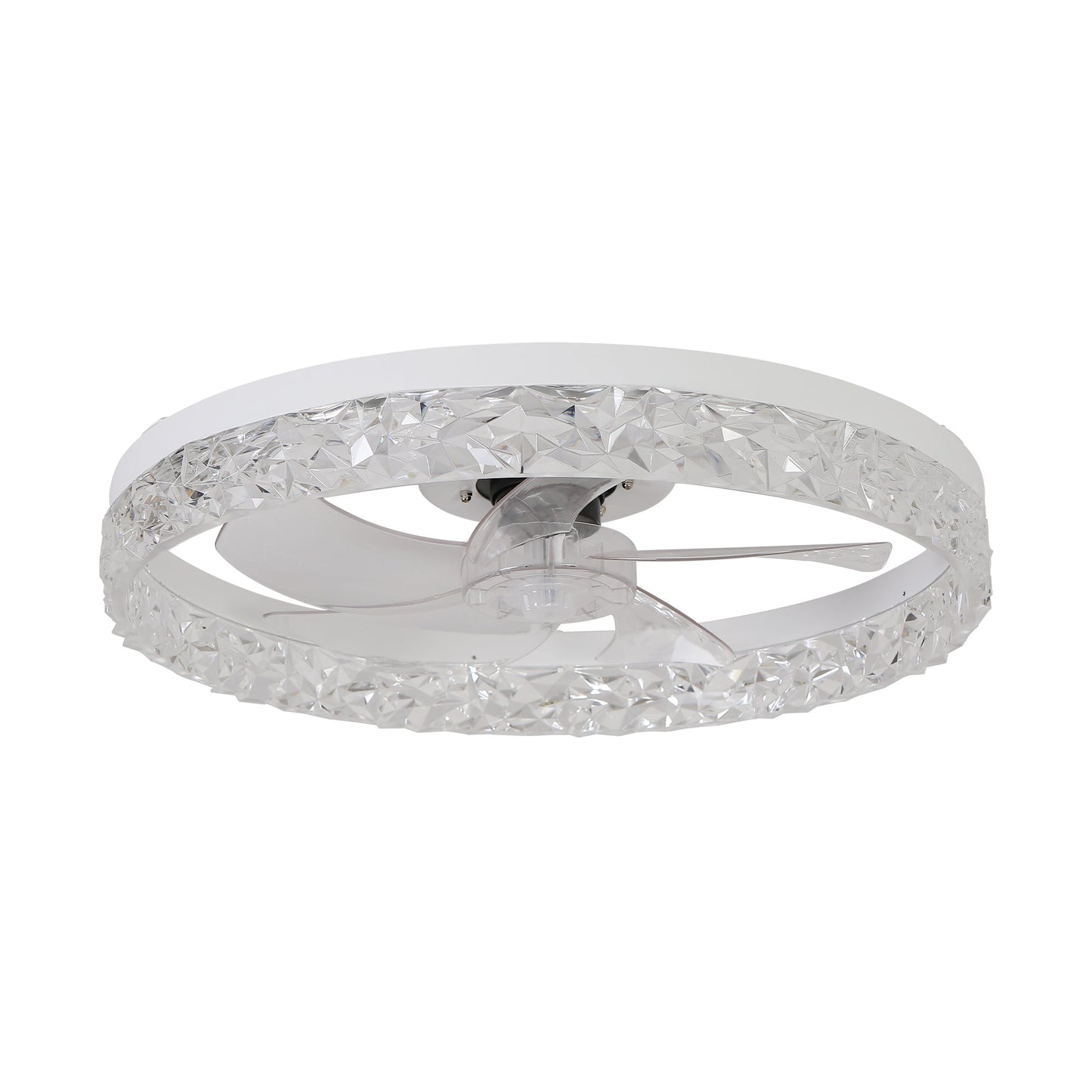 Modern Acrylic Ceiling Fan Light with Remote Control & Dimmable LED - 1st Choice Furniture Direct