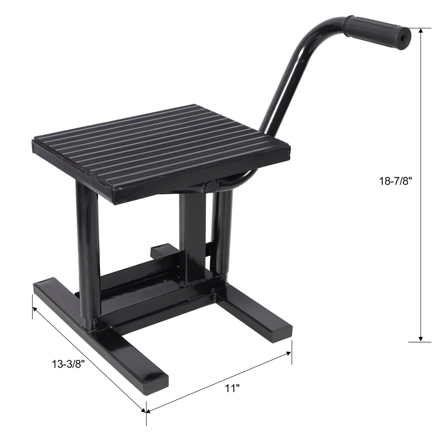 Motorcycle Dirt Bike Stands and Lifts Jack Stand Steel Lift 11 7/8' - 16' Adjustable Height 330 LBS Load Capacity Heavy Duty Steel Black - 1st Choice Furniture Direct