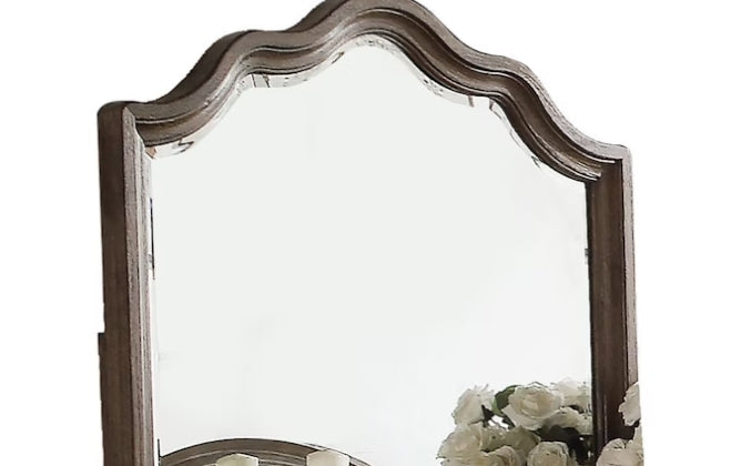 Oak Framed Beveled Wall Mirror - 1st Choice Furniture Direct