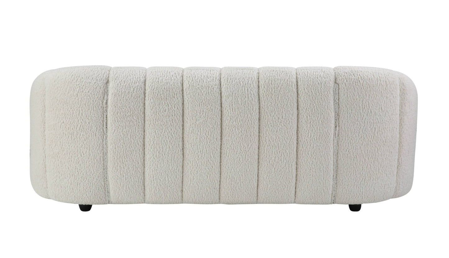 Osmash White Teddy Sherpa Sofa - 1st Choice Furniture Direct