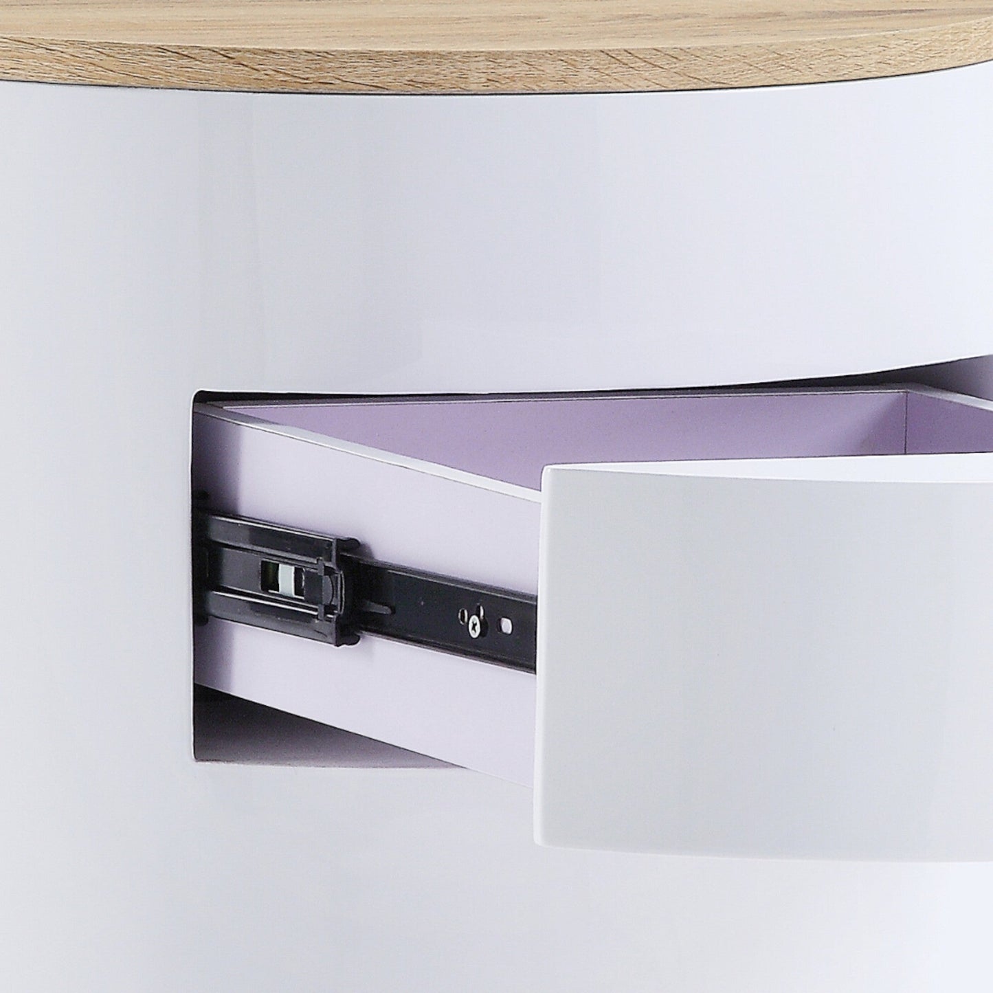 Otith White High Gloss Finish Accent Table - 1st Choice Furniture Direct