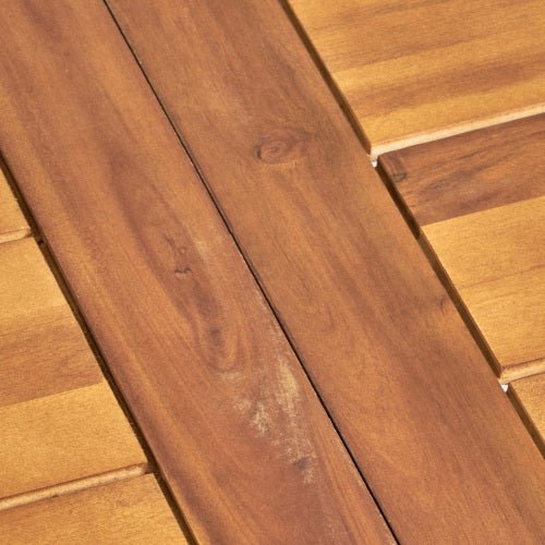 Outdoor Dining Set β Premium Acacia Wood Della Table & Wicker Chairs with Cream Cushion for Comfortable Dining Experience,Suitable for large gatherings(1 Table + 6 Chairs) - 1st Choice Furniture Direct