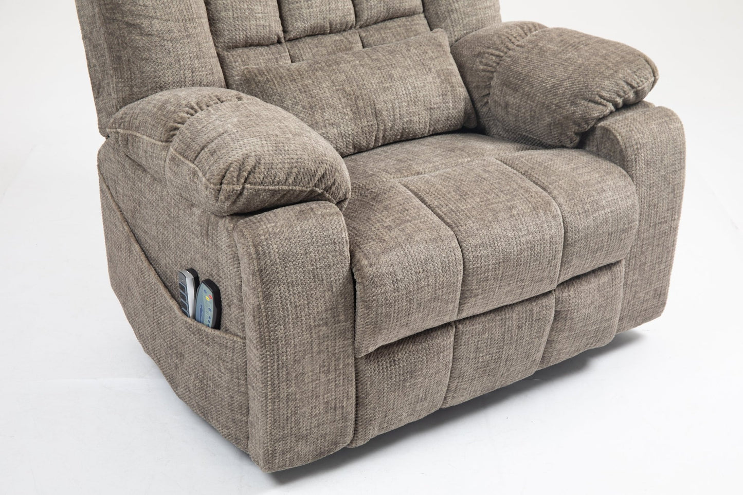 Power Lift Recliner Chair for Big and Tall Seniors: Lay Flat Lift Chair with Heat and Massage, Reclining to 180, 4 OKIN Motors, Adjustable Headrest and Lumbar - 1st Choice Furniture Direct