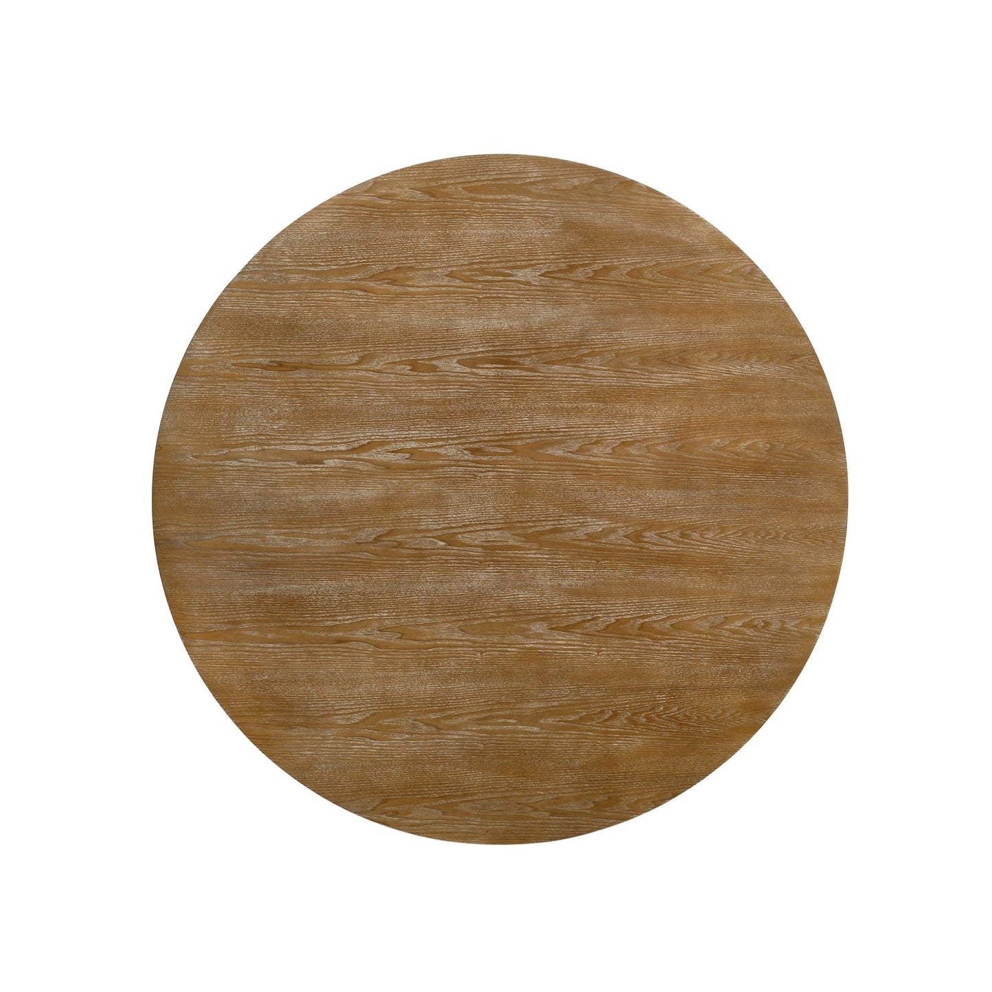 Rustic Round Dining Table with Natural Wood Pedestal Base - 1st Choice Furniture Direct