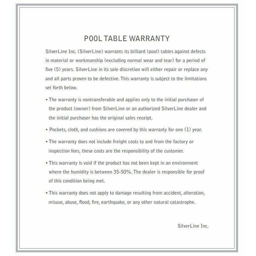 Silverline Game Pool Table Silverline Corona Rustic Hardwood 7' Maple Brown Pool Table Brown