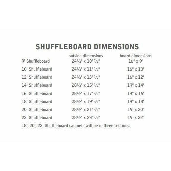 Silverline Shuffle Board Silverline Mission Rustic Hardwood 12' Brown Maple Shuffle Board 12 BM