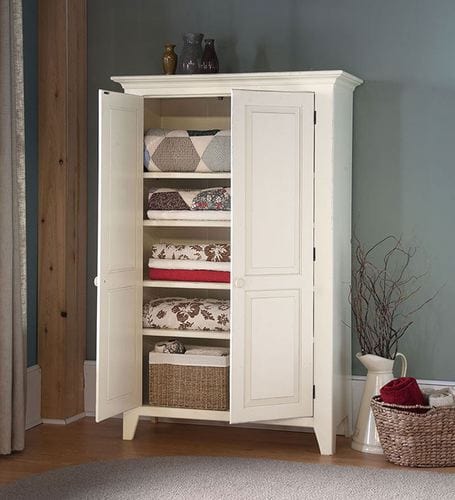 Southern Splinter Kitchen Cabinets Southern Splinter Solid Premium Wood Linen Cupboard Cabinet in White - 4101