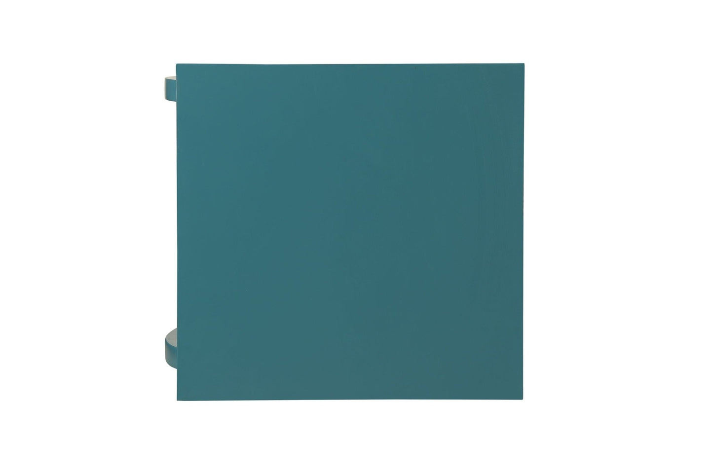 Teal 2-Tier End Table with Open Storage Shelves and Cabriole Legs - 1st Choice Furniture Direct