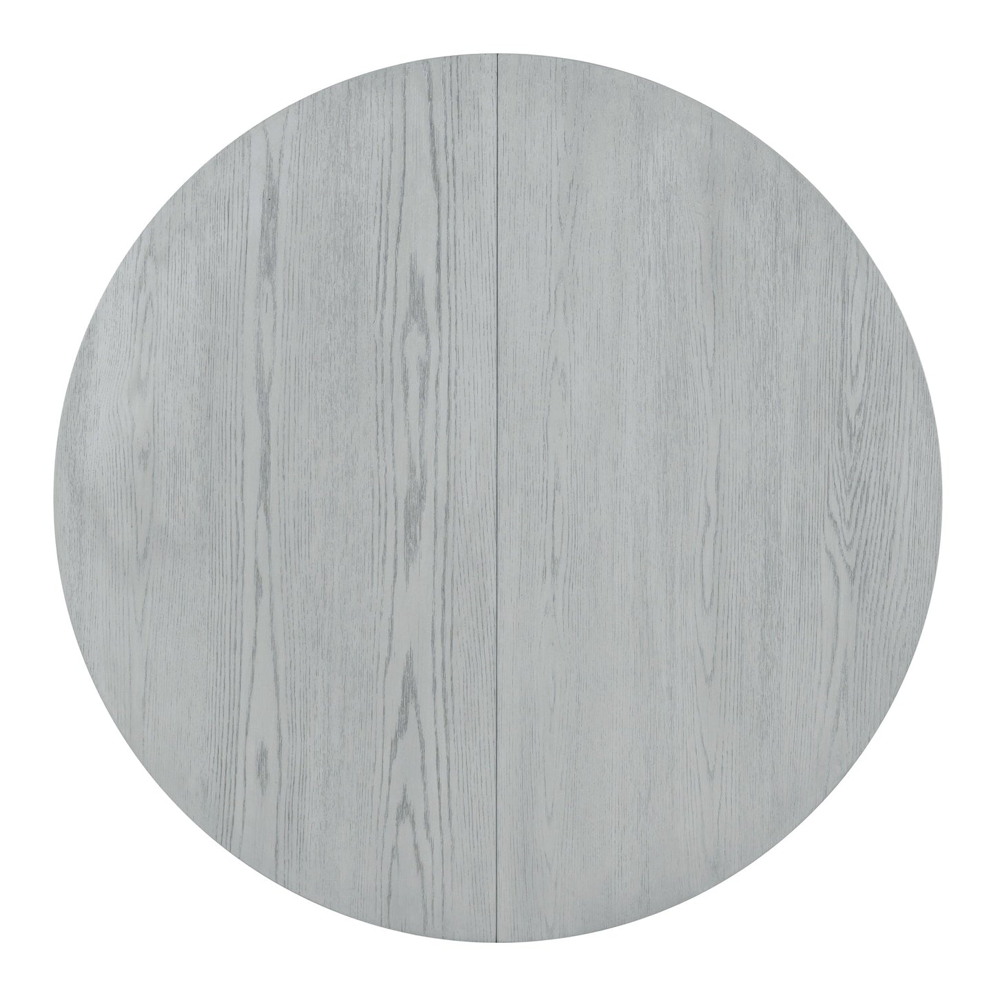 TREXM Retro 5 - piece Dining Set Extendable Round Table and 4 Chairs for Kitchen Dining Room(ANTIQUE GRAY OAK) - 1st Choice Furniture Direct
