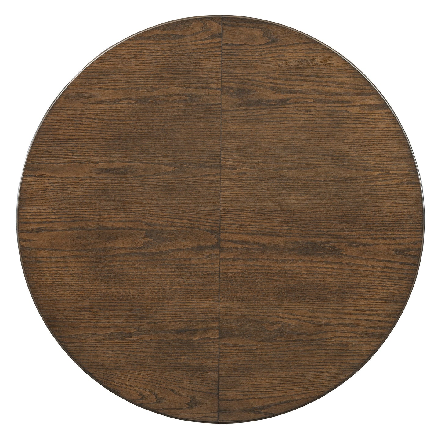 TREXM Round Dining Table for 4 with Chairs Set, Extendable Dining Table Set with 16' Removable Middle Leaf, 5 Piece Retro Dining Table Set Unique Geometric Design for Kitchen, Dining Room (Walnut) - 1st Choice Furniture Direct