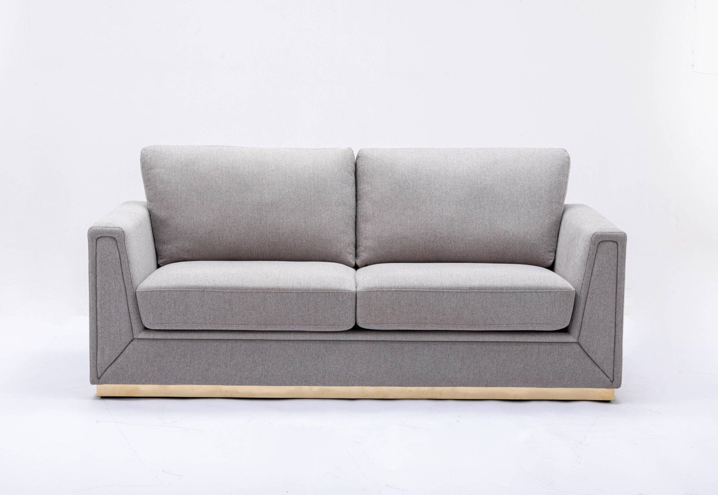 Valin Gray Linen Sofa for Living Room, Meeting Room and Small Apartment - 1st Choice Furniture Direct