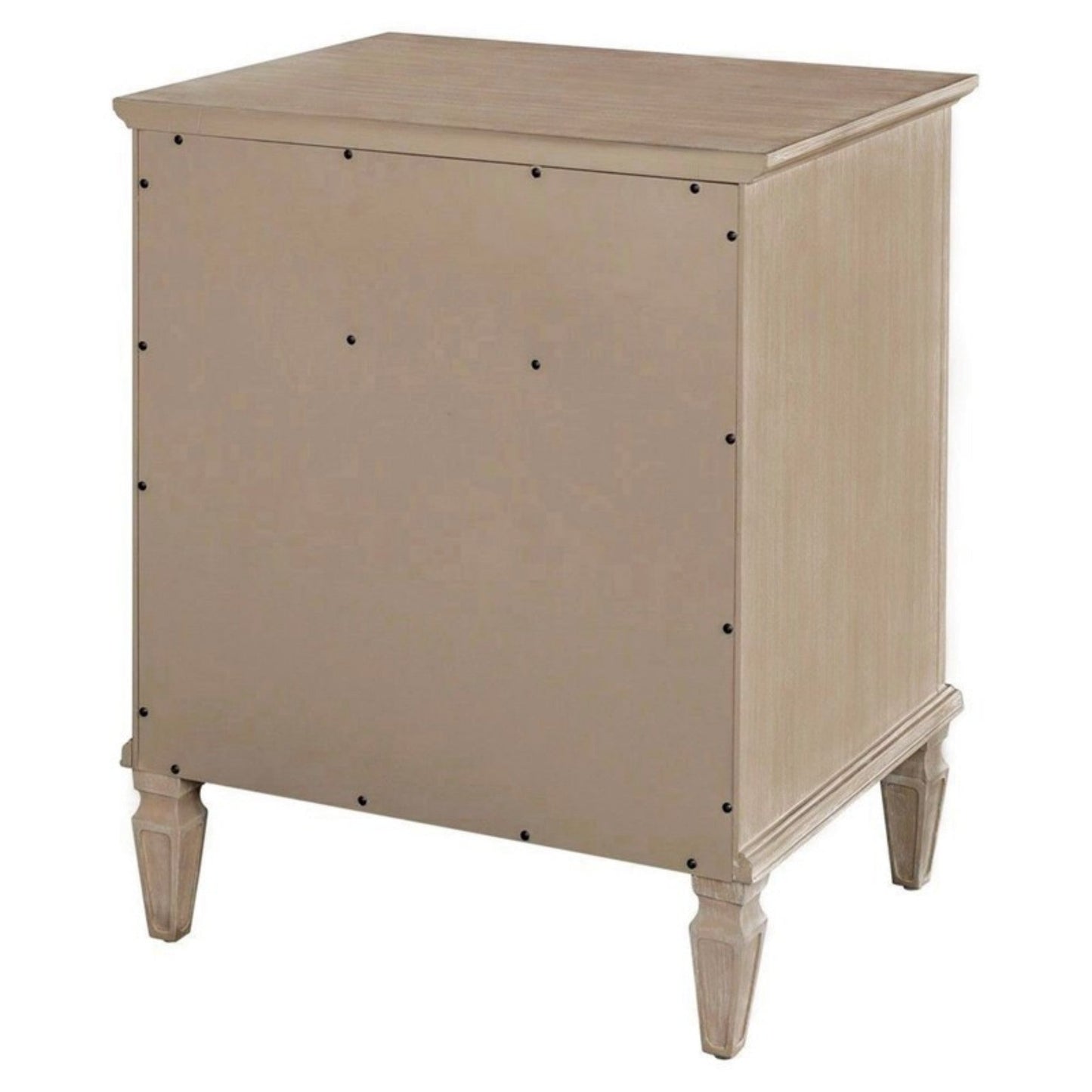 Victoria Nightstand French - Inspired Design Natural Finish Solid Wood 24x19x29 - 1st Choice Furniture Direct