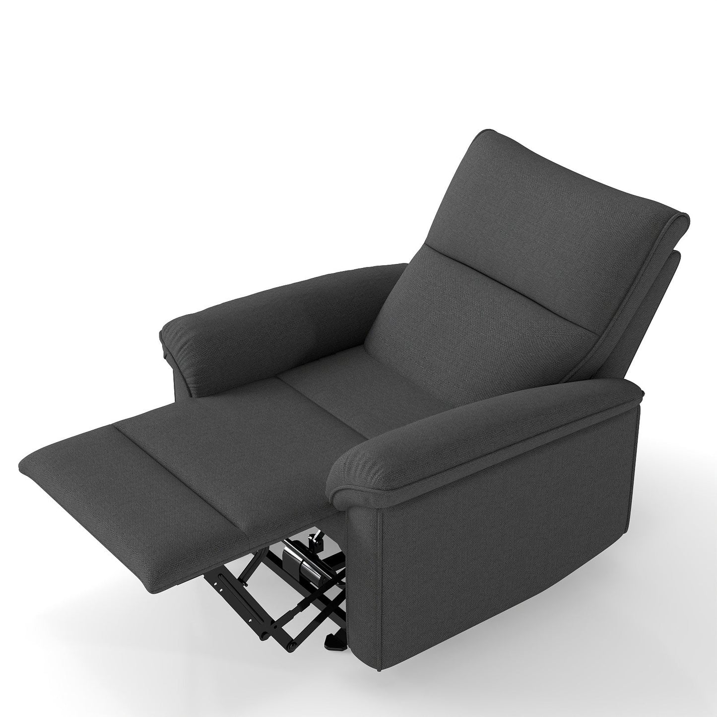 Wall Hugger Recliner,Zero Wall Power Recliner Chair,Electric Recliner for Living Room,Fabric Reclining Armchair for small space,Reclining Sofa for Bedroom/Apartment/RV,USB Port(Type - C) (Dark Gray) - 1st Choice Furniture Direct