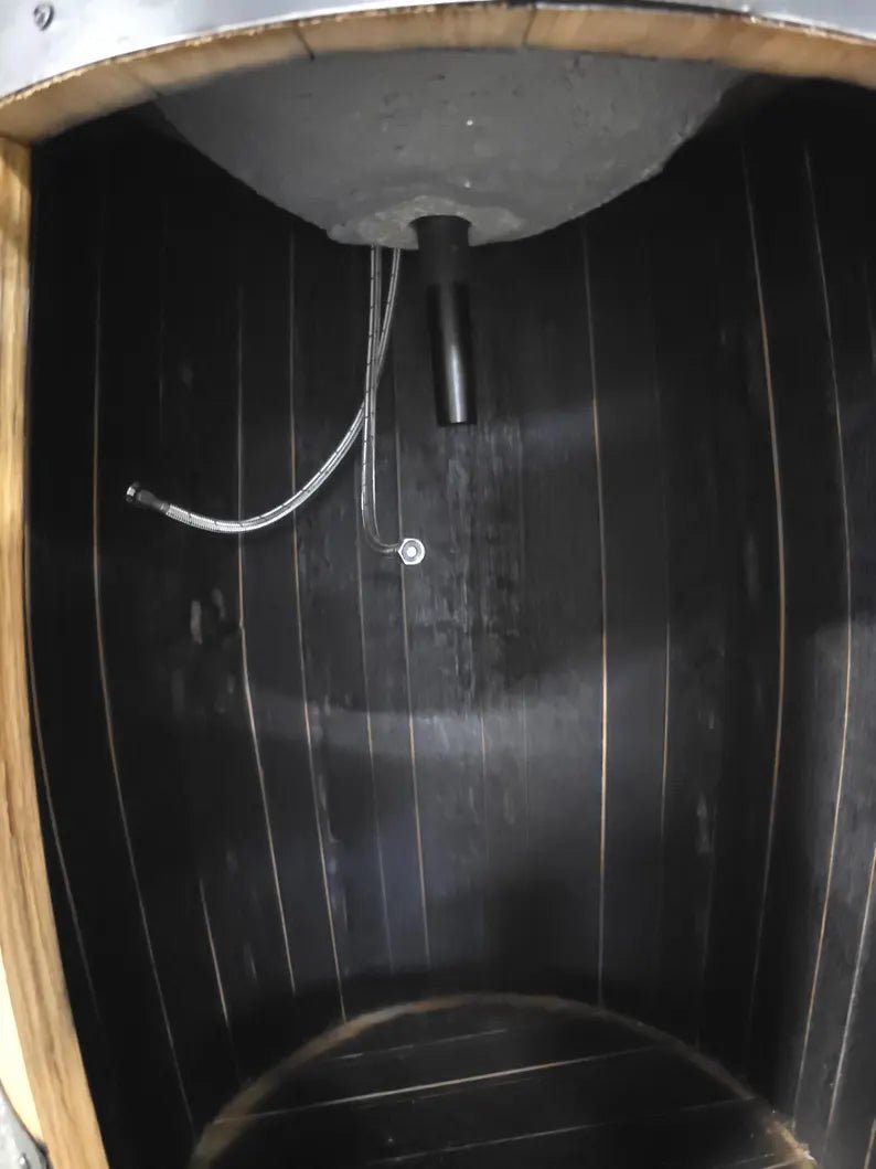 Whiskey Barrel Vanity with Concrete Sink – Rustic Bathroom Vanity with Bowl - 1st Choice Furniture Direct