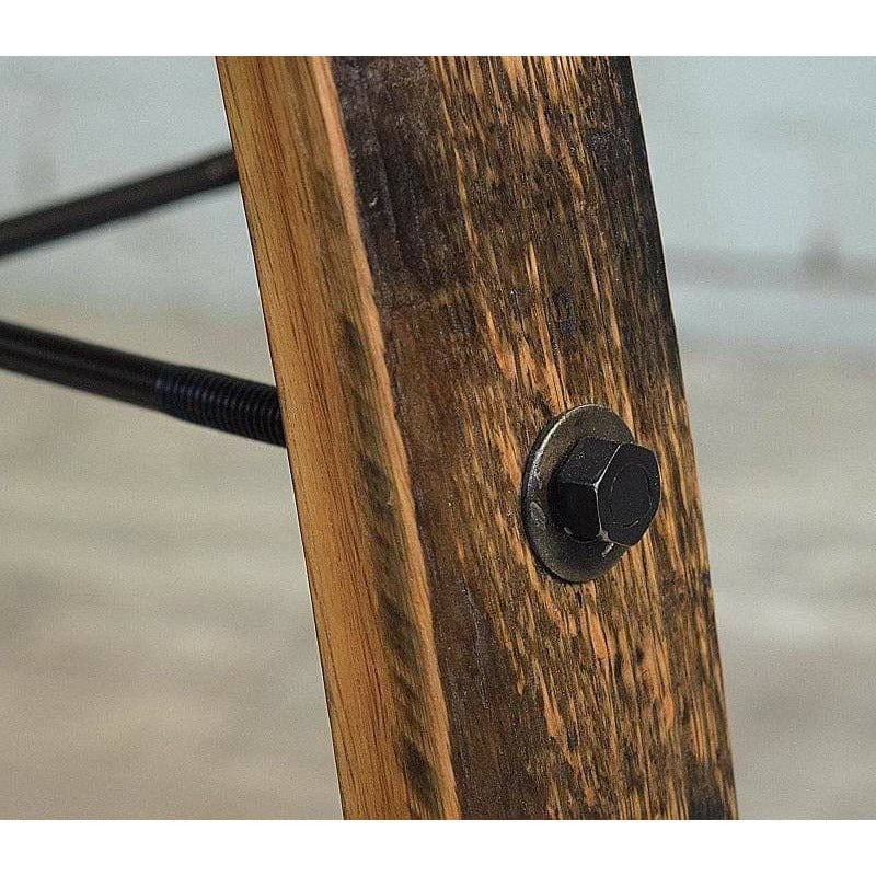 William Sheppee Shooter's Whiskey Barrel Swivel Counter Stool w/ Back - 1st Choice Furniture Direct