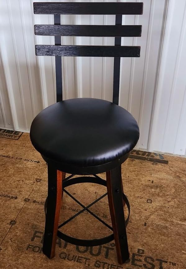 William Sheppee Shooters Whiskey Barrel Swivel Reverse Stave Leg Stool - 1st Choice Furniture Direct