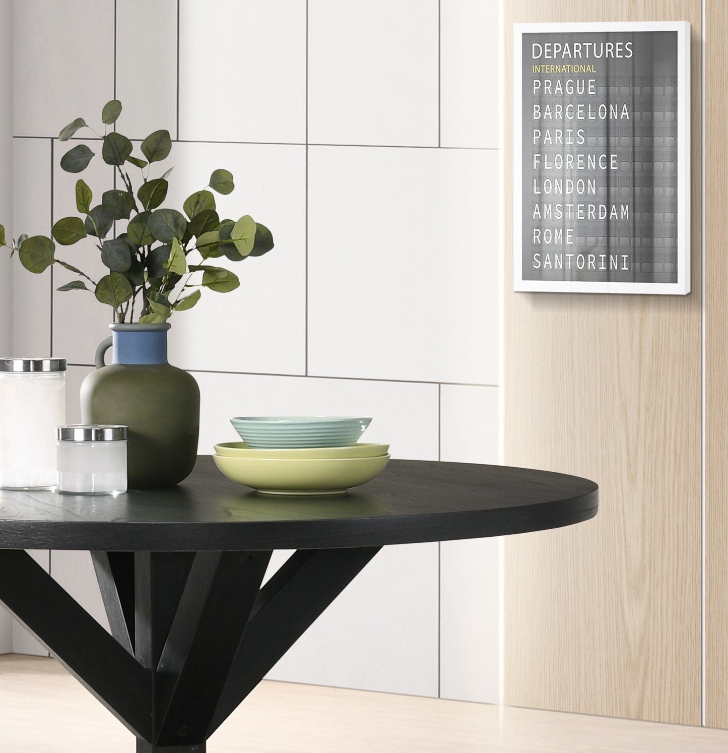 Windvale Cross - Buck Base Dining Table in Black - 1st Choice Furniture Direct