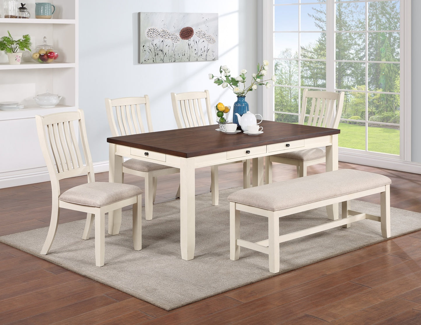 1st Choice 6 Piece Luxury Dining Set Dining Table Room Furniture