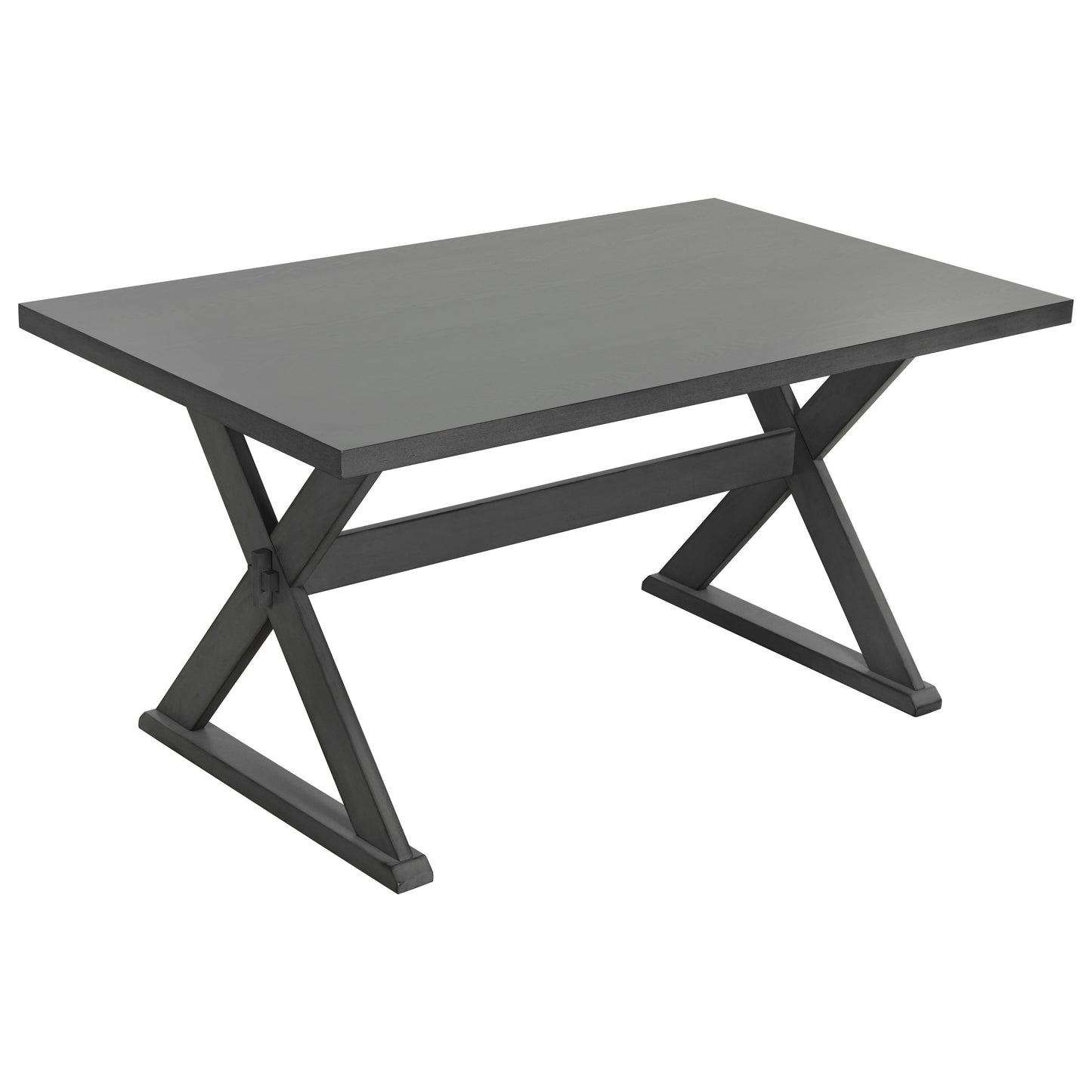 1st Choice Modern 6-Piece Rectangular Rustic Dining Table Set Furniture