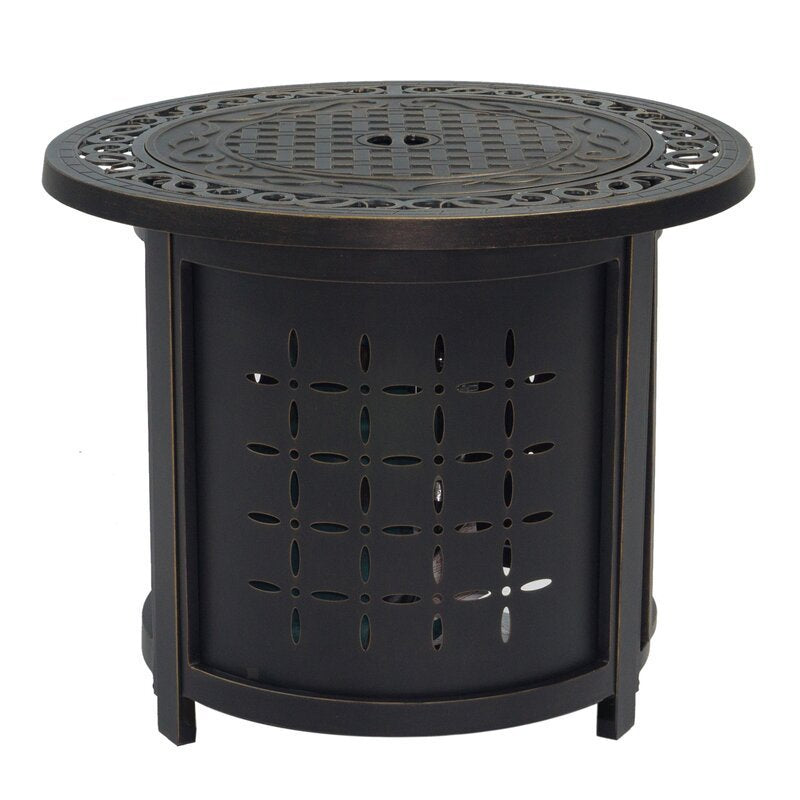 1st Choice Stylish Outdoor Aluminum Round Firepit Table Furniture