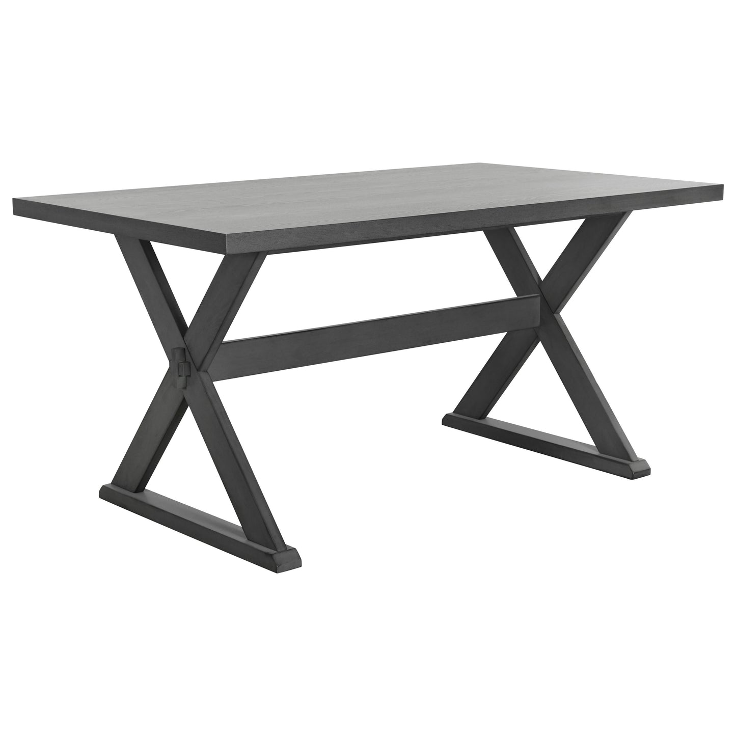 1st Choice Modern 6-Piece Rectangular Rustic Dining Table Set Furniture