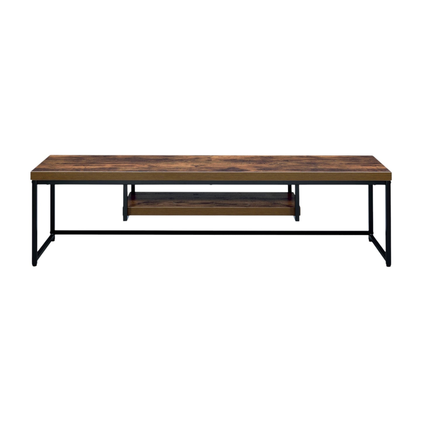 Modern Oak TV Stand for TVs Up to 60 Inches with Open Shelf