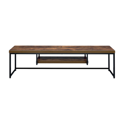 Modern Oak TV Stand for TVs Up to 60 Inches with Open Shelf