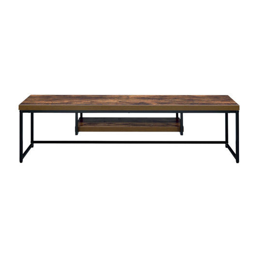 Modern Oak TV Stand for TVs Up to 60 Inches with Open Shelf