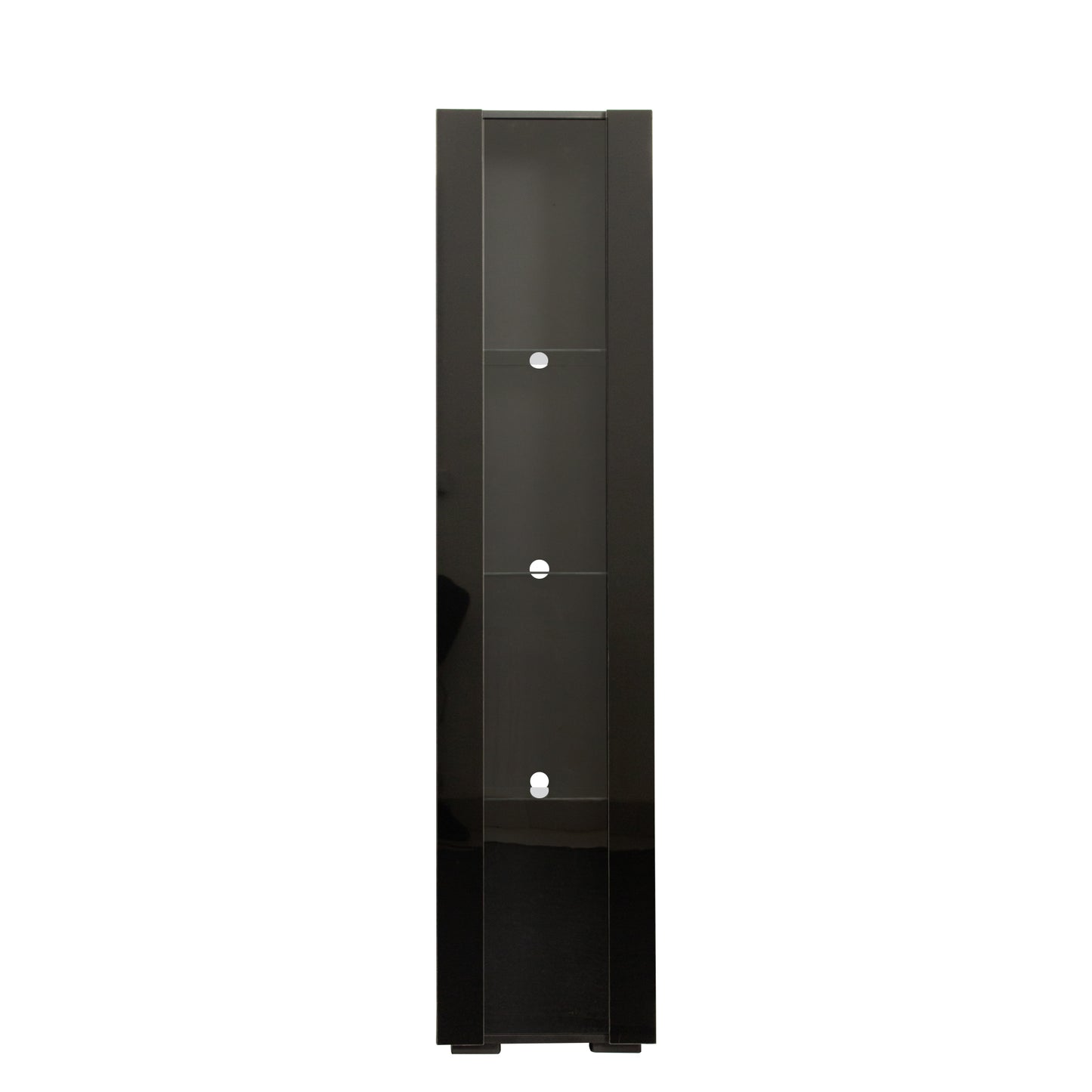 1st Choice Modern Side Cabinet with Aluminum Strip Lamp in Black