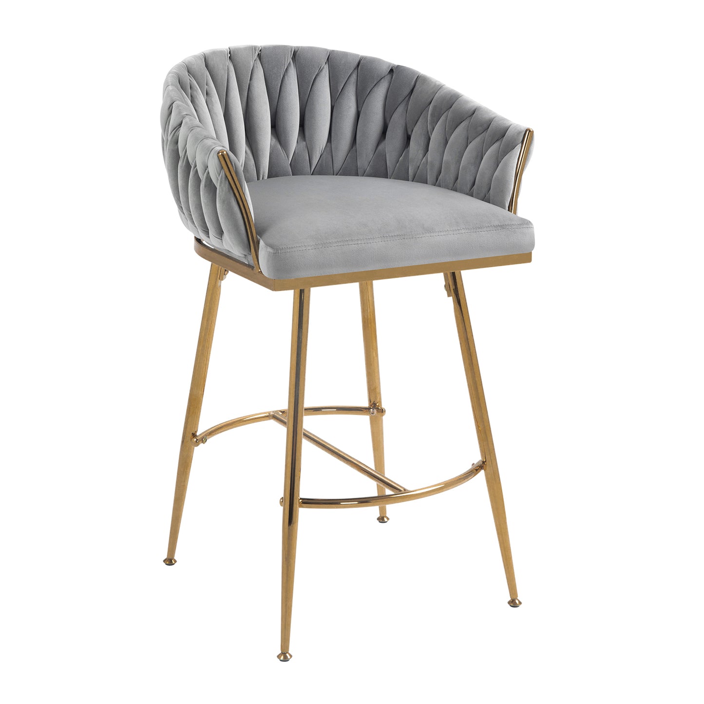 1st Choice Grey Velvet Chair - Modern Elegance & Supreme Comfort Set of 2