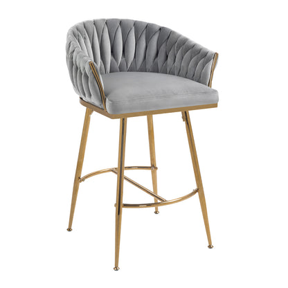 1st Choice Grey Velvet Chair - Modern Elegance & Supreme Comfort Set of 2