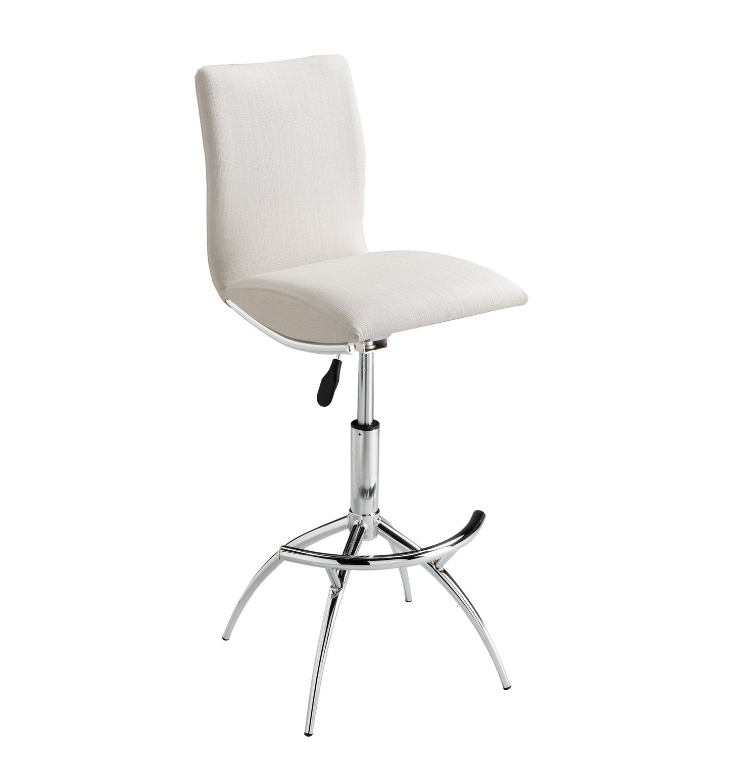 1st Choice Modern Adjustable Barstool - Chrome Finish & High-Density Foam Comfort