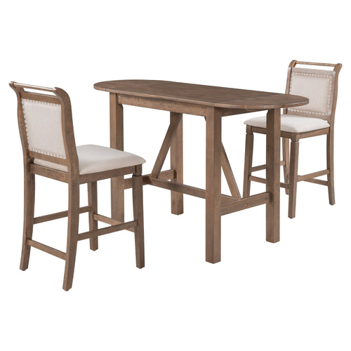 1st Choice Rustic Extendable Dining Set: Perfect for Small Spaces