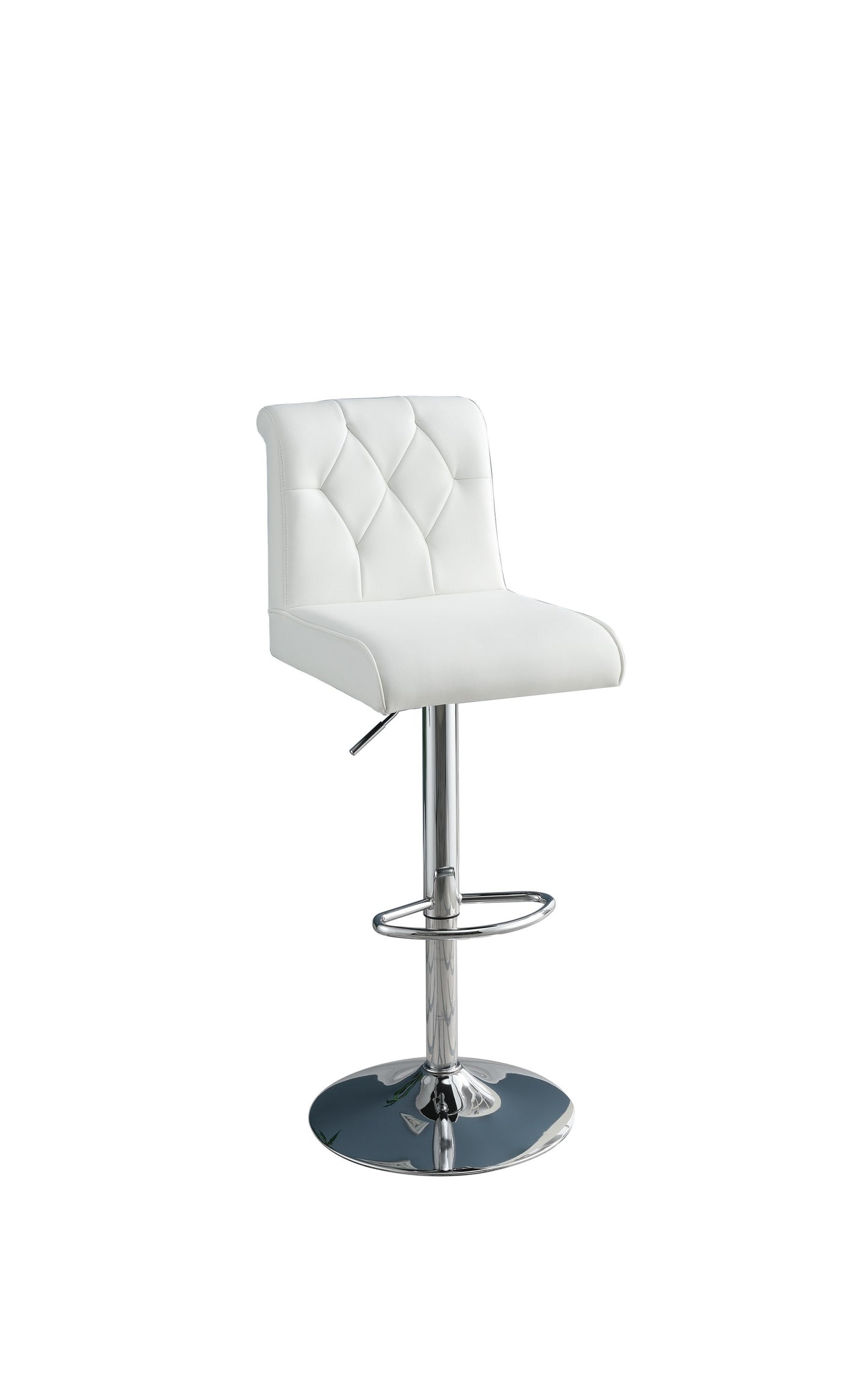 1st Choice Modern Adjustable Bar Stool Lift Chair White Faux Leather