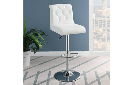 1st Choice Modern Adjustable Bar Stool Lift Chair White Faux Leather